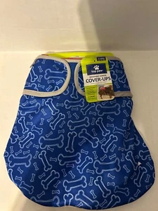 NWT Top Paw 2 Count Dog Washable Diaper Cover ups Size XL (Blue Bones/Solid Red - Picture 1 of 5