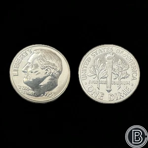 1955 P - Roosevelt Dime - Gem Proof - 90% Silver - Picture 1 of 3