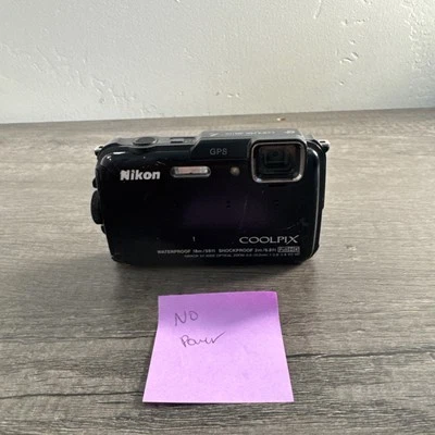 Nikon Coolpix AW130 16MP Digital Camera - FOR PARTS NO POWER - Image 1 of 4