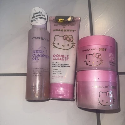 Nuevo Hello Kitty The Creme Shop Maquillaje Facial Belleza Lote Paquete Conjunto de Regalo Foto 1 de 4