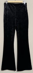 Karen Kane Damen schwarz Crushed Samt Hose Schlag Größe M Urlaub Party Festival - Bild 1 von 8