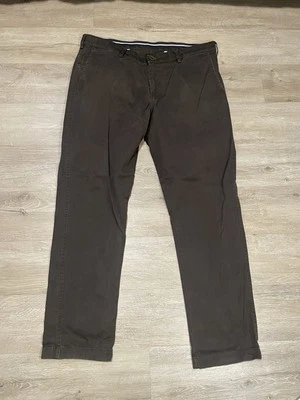 Calça Allen Solly Masculina 38 Smart Ajuste Regular Chino Business Casual Calças Marrom - Imagem 1 de 4