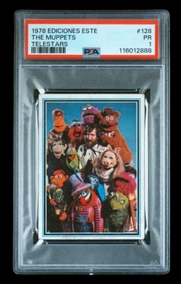 1978 ediciones este #126 jim henson rc; muppets show rookie PSA 1  (POP 1, 2^) - Image 1 of 3