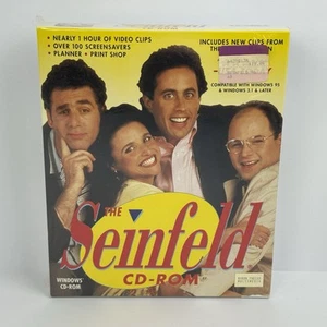 Brand New Sealed Rare 1995 Big Box The Seinfeld PC Windows CD-ROM Byron Preiss - Picture 1 of 6