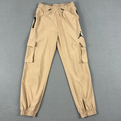 Jordan Cargo Pants Youth Medium Tan Jogger Stretch Athletic Pockets Casual Youth - Image 1 of 4