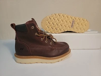 RED WING MENS FACTORY 2ND IRISH SETTER ASHBY 6" MOC TOE BROWN BOOT 83605 SZ: 7EE - Image 1 of 4