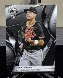 2025 Topps Chrome Black #138 Nick Yorke RC Rookie Pittsburgh Pirates - Foto 1 di 2