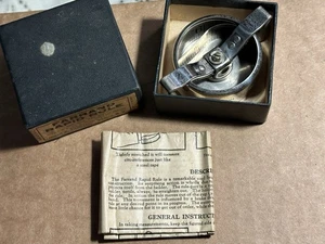 1922 Farrand Rapid Rule –Nickel Hand-Crank Tape Measure w/ Box & Instructions - Picture 1 of 24