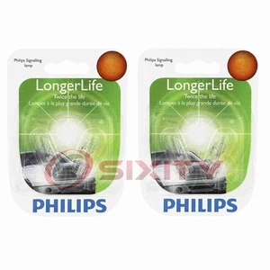 2 pc Philips Front Side Marker Light Bulbs for Scion iM tC xB xD 2005-2016 vk - Picture 1 of 5