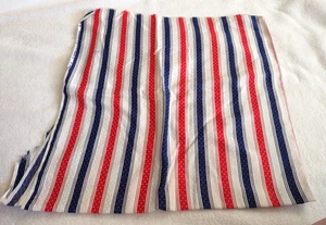 Red White Blue Stripe Dots Patriotic America Sewing Fabric 21" x 34" Fabriclooms - Picture 1 of 6