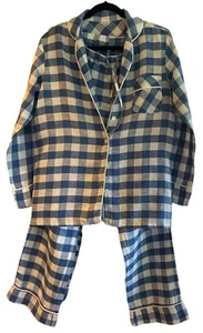 Serena & Lily Hyannis Linen Pajamas Women’s French Blue Sz M. MSRP $168 - Picture 1 of 7