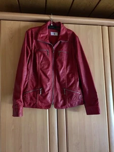 Damen Kunstleder Jacke Mainpol Rot Gr. 38 - Bild 1 von 5