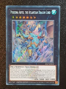 Yugioh 25LP-EN012 Poseidra Abyss, the Atlantean Dragon Lord Emblazoned MINT - Picture 1 of 2