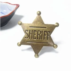 2.6*2.3 Inch Metal Hexagonal Star Emblem Anniversary Medal Office - Picture 1 of 12