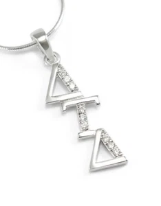 Lavadora diagonal Delta Tau Delta plata esterlina con circulares eléctricos | ¡Nuevo!** - Imagen 1 de 2