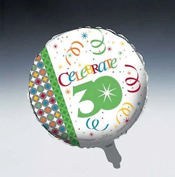 Globo de aluminio para celebrar con estilo 30 cumpleaños 30 suministros para decoraciones de fiesta Foto 1 de 1