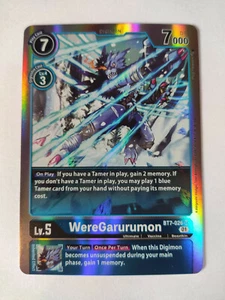 WereGarurumon BT7-026 Digimon Card Game Super Rare Holo Foil - Bild 1 von 1