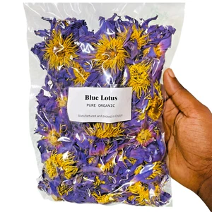 Blue Lotus - Tè di fiori essiccati 100% biologico naturale Nymphaea Caerulea 1 oz - Foto 1 di 10