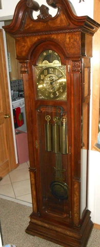 Vintage Charles R. Sligh Clocks Grandfather Clock - Gorgeous - Works Perfectly Cover