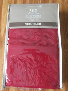 2 NEUE Home Trends rote Sedona 300 Fadenzahl ultraweiche Standard Kissenbezüge - Bild 1 von 2