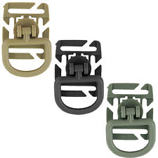 Tactical Rotating MOLLE Strap Attachment Webbing D-Ring Buckle Clip Link Hook