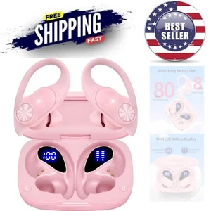 Water-Resistant Wireless Earbuds – 80 Hours Battery & One-Button Control - Picture 1 of 8