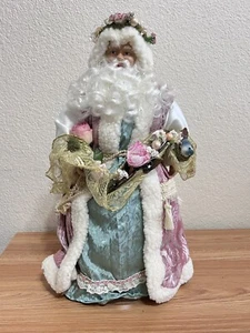 Tree Topper Santa Pink, Vintage Christmas, Santa Tree Topper Santa Claue - Picture 1 of 13