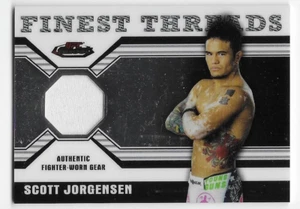 2011 TOPPS UFC MIGLIORI FILI RELIQUIE DA COMBATTIMENTO Scott Jorgensen #RSJ - Foto 1 di 1