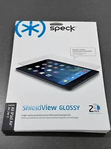 Speck Shieldview - GLOSSY - 2-PACK for iPad Air/2 - NEW/SEALED Package - Picture 1 of 3