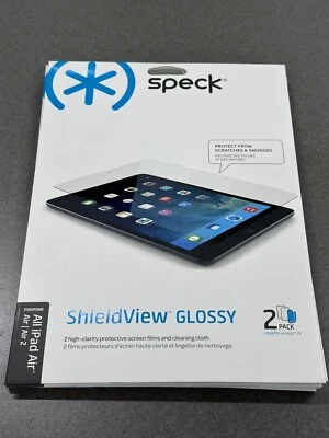 Speck Shieldview - GLOSSY - 2-PACK for iPad Air/2 - NEW/SEALED Package - Image 1 of 3