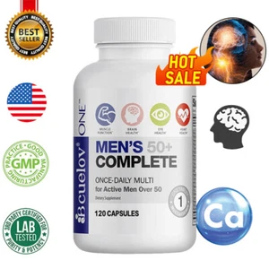 Multi Vitamins and Minerals for Men Capsules - MEN'S 50+ COMPLETE - Picture 1 of 10