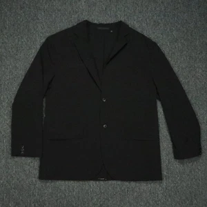 Uniqlo Blazer Mens Extra Large Black Slim Fit Lightweight Notch Stretch Vented - Picture 1 of 13