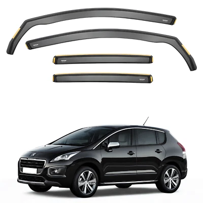 Deflectores de viento para PEUGEOT 3008 mk1 5 puertas hatchback 2009-2016 4 piezas ISPEED TINTADO Foto 1 de 4