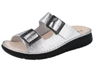 FINN COMFORT FINNCO Cayman Soft Damen Hausschuhe Pantolette silber glänzend Glat - Bild 1 von 1