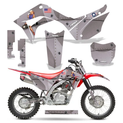 Pegatinas gráficas MX + #calcomanías PLT para Honda CRF125F 2019-2025 T-Bomber S Foto 1 de 2