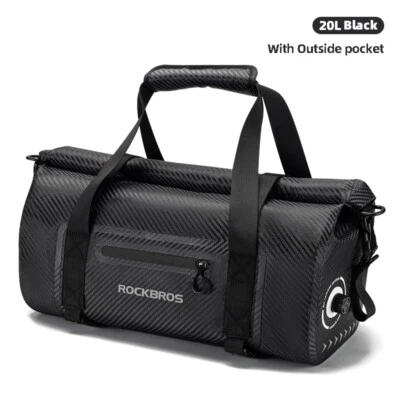 ROCKBROS Bolsa Trasera Moto Alforja Almacenamiento Equipaje Impermeable 20-60L Capacidad Foto 1 de 4