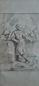 Annibale Carracci." Le arti di Bologna " 1760 acquaforte "PUTTA" - Picture 1 of 4