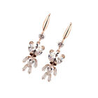 Crystal Fashionable Bear Earrings Dangle Earrings Lovely Stylish Jewelry Women