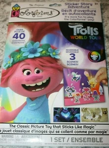 COLORFORMS TROLLS STICKER STORY ADVENTURE DREAMWORKS TROLLS *FREE SHIPPING* - Picture 1 of 2