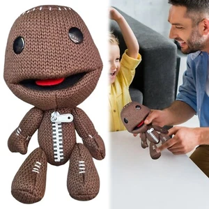 Little Big Planet 2010 raro Happy Sackboy 25 cm muñeca de peluche coleccionable juguete más nuevo - Imagen 1 de 10