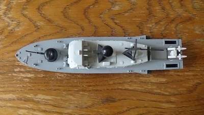 Vintage Dinky 673 Submarine Chaser Diecast Ship. Modified model with missiles. - Image 1 of 4