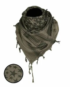 Stars Scarf Shemagh Headwrap Plo Shawl Kopftuch Army - Picture 1 of 10