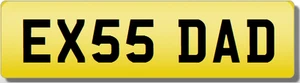 EX EXIGE E DADDY DAD FATHER PRESENT Private Cherished Registration Number Plate - Picture 1 of 1
