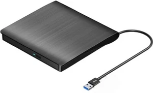 Reproductor externo de unidades de CD DVD, USB 3.0 portátil CD DVD-RW unidad de disco negra NUEVO - Imagen 1 de 3