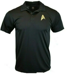 CAMISA POLO HOMBRE STAR TREK NEGRA ROPA DEPORTIVA TELA SUAVE XL-2XL-3XL - Imagen 1 de 2