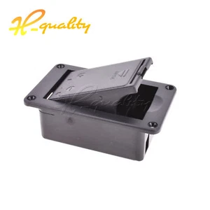 Plastic Black 9V LJ-05 Battery Holder for Active Guitar Case Bass empty Guitar - Picture 1 of 8