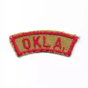 Oklahoma OKLA. 1937-1945 TRS Tan and Red State Strip Boy Scouts of America CG - Picture 1 of 1