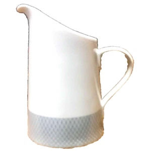 GREY DAWN PLAIN no gold trim by Block Spal Creamer 5" NEW NEVER USED Portugal - Picture 1 of 2