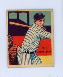 1935 Diamond Stars Ben Chapman #38 G