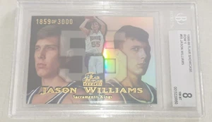 Escaparate Flair 1998-99 fila 1 Jason Williams RC #ed/3000 Sacramento Kings BGS 8 - Imagen 1 de 1